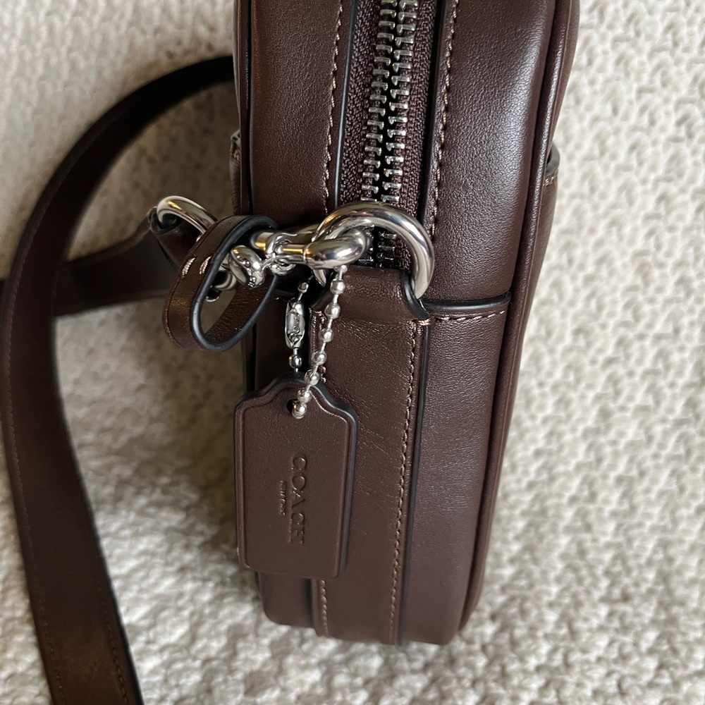 Coach Leather Messenger Crossbody Hitch F2461-CW451 - Picture 4 of 5